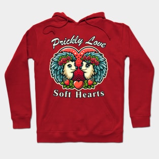 Prickly Love, Soft Hearts Hoodie